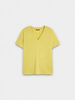 Camiseta Básica Cuello Pico lima