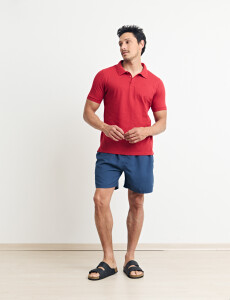 520752 REMERA HARRINGTON LABEL Rojo Oscuro