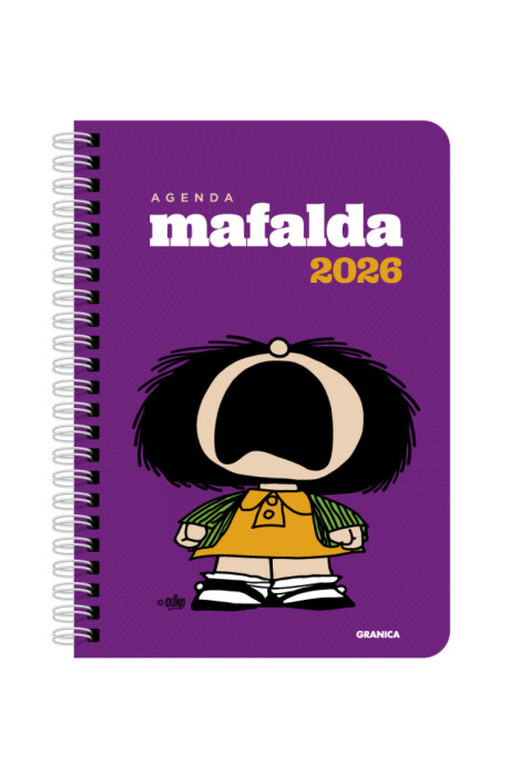 AGENDA MAFALDA 2026 ANILLADA VIOLETA AGENDA MAFALDA 2026 ANILLADA VIOLETA