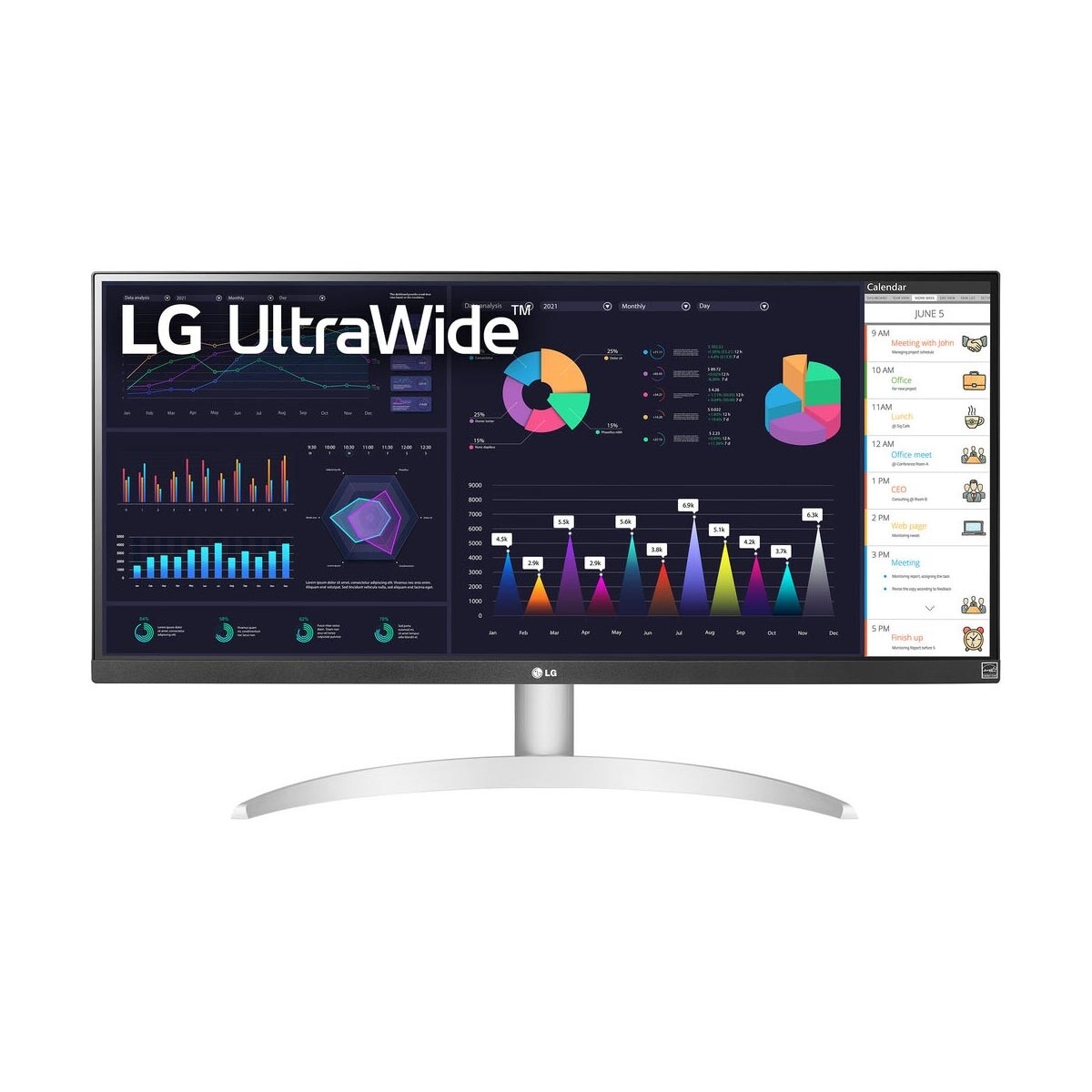 Monitor LG UltraWide de 29" Full HD IPS HDR10 HDMI 29WQ600-W - Blanco 