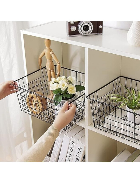 CANASTO 32X28X16CMS ACERO NEGRO CANASTO 32X28X16CMS ACERO NEGRO