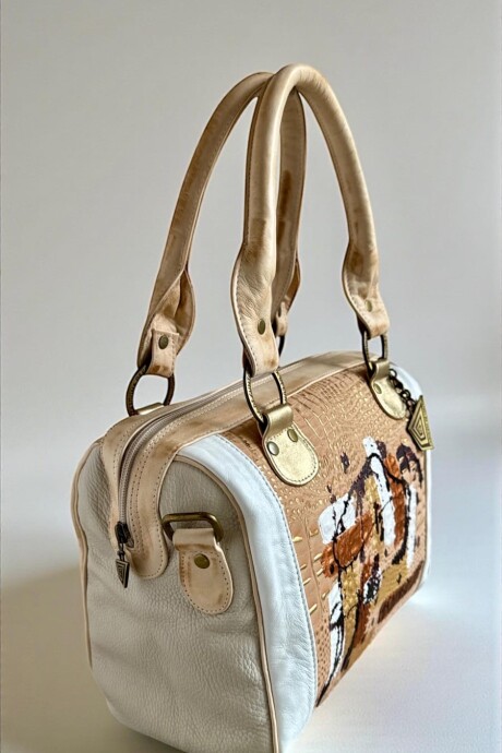 Bolso Kanda Natu Y Crocco Con Arte Bolso Kanda Natu Y Crocco Con Arte