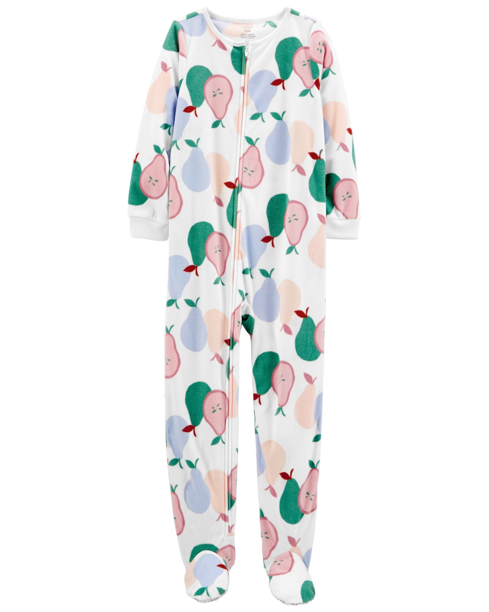 Pijama de una pieza de micropolar con pie Sin color