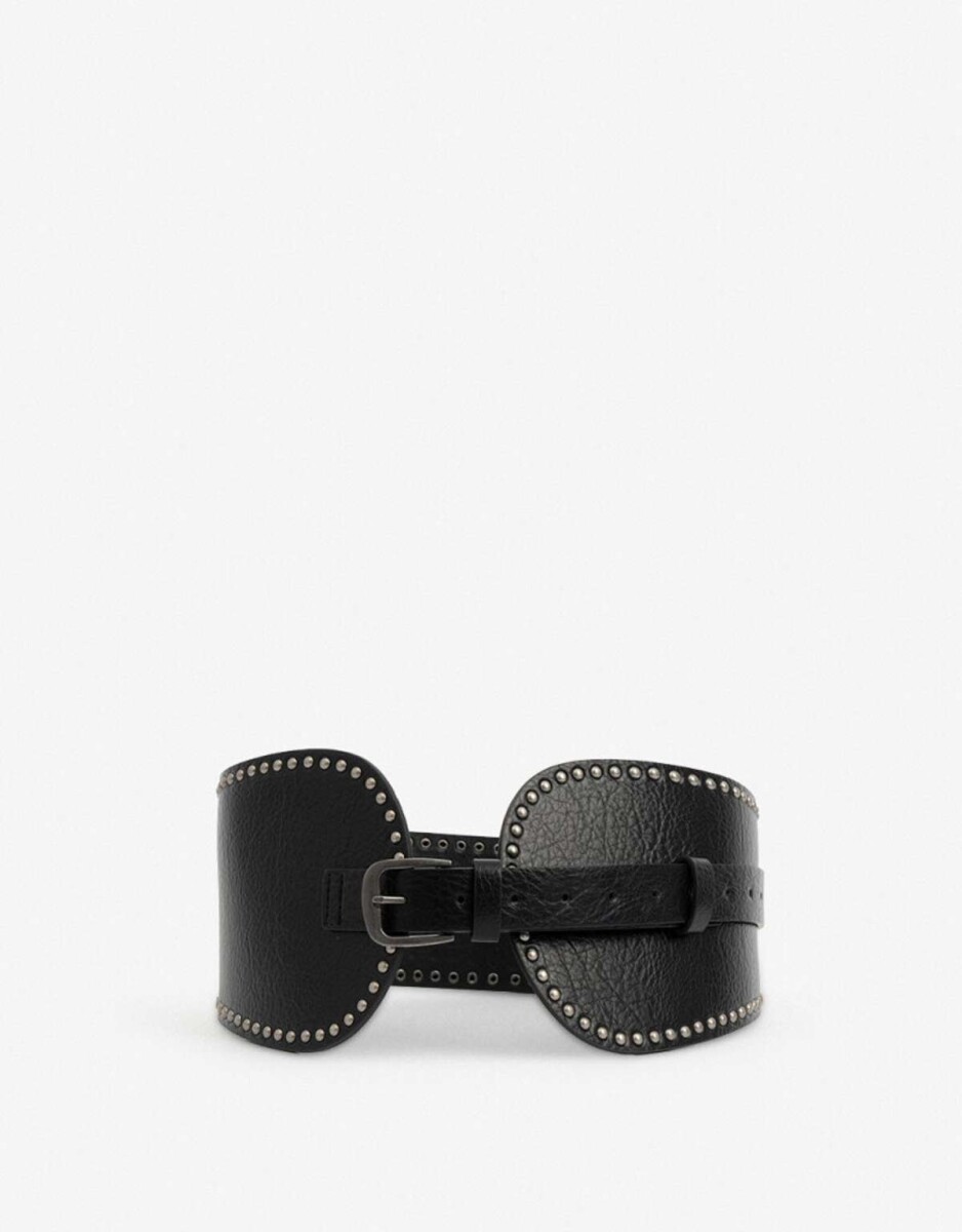 Faja Con Tachas - Negro 