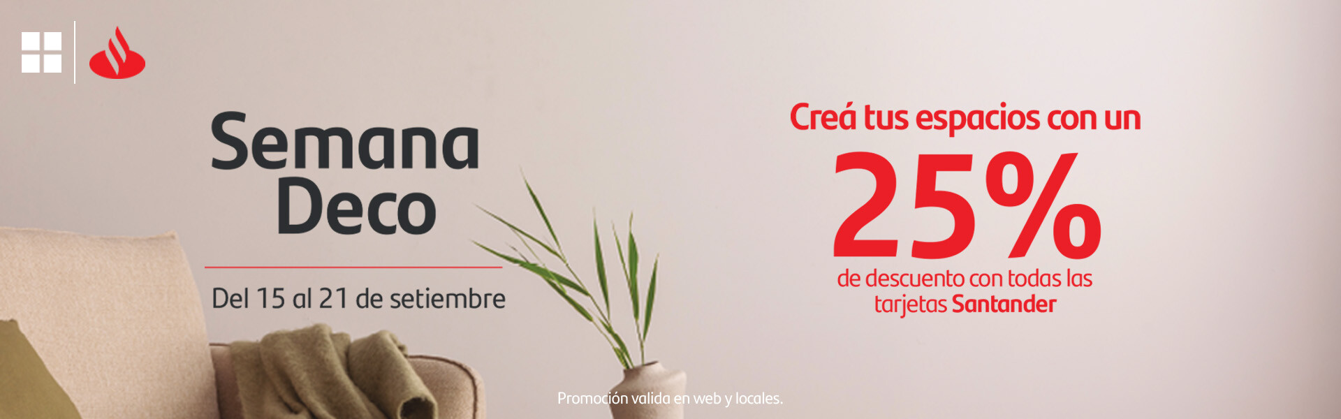 SANTANDER 25%OFF