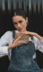 BILLETERA AGNES RAYADO GRUESO AZUL Y TOSTADO