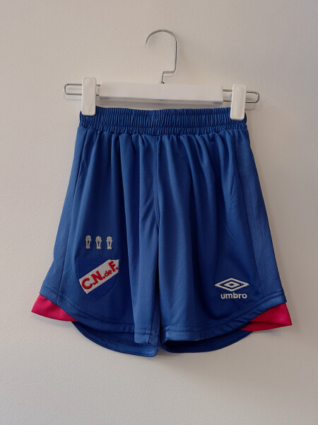 SHORT HOME <br /> OFICIAL 2025 Nacional Junior Azul Royal, Rojo