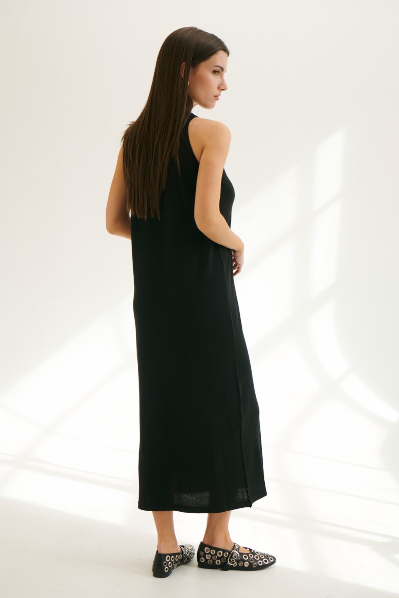 VESTIDO TEJIDO TANIA NEGRO