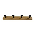 PERCHERO DE PARED 4 COLGADORES BAMBOO NATURAL/NEG. PERCHERO DE PARED 4 COLGADORES BAMBOO NATURAL/NEG.