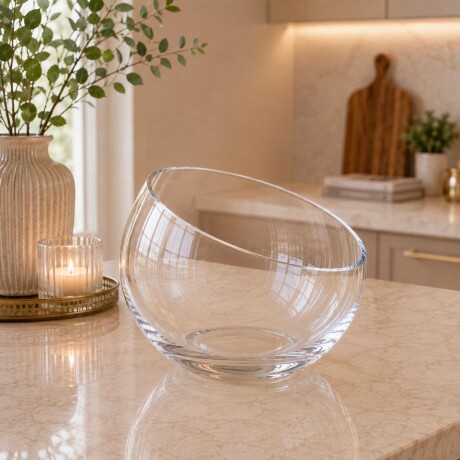 Florero Decorativo De Vidrio - Altura 25cm - Ø29cm Florero Decorativo De Vidrio - Altura 25cm - Ø29cm