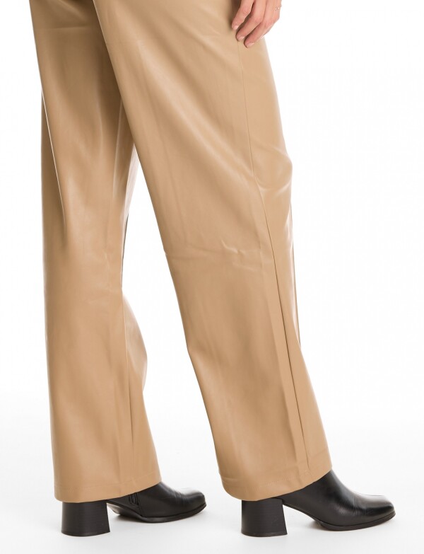 Pantalon Eco Cuero TOSTADO