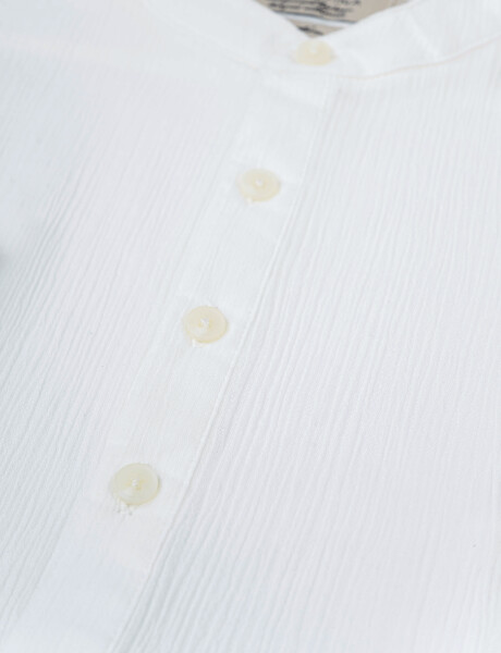 Camisa m/l bambula blanco