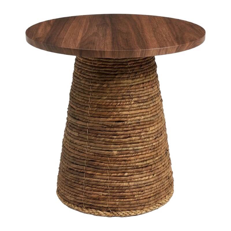 MESA CENTRO MARRON/BEIGE 47X50CM GDE Unica
