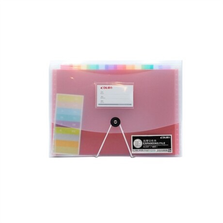 Carpeta transparente con folios divisores de colores Sc