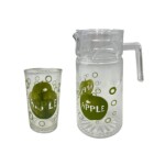 JUEGO DE JARRA CON VASOS DE VIDRIO SET x7 JUEGO DE JARRA CON VASOS DE VIDRIO SET x7