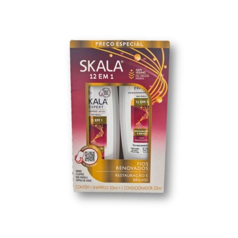 Pack Skala 100% Vegano Shampoo 325 ml + Aco 325 ml 12 en 1