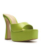 Sandalia Taco Alto Plataforma Verde U