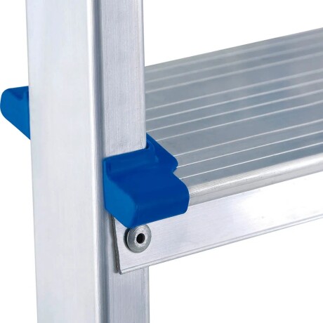 Escalera en Aluminio de 7 Escalones Plegable Mor Plateado