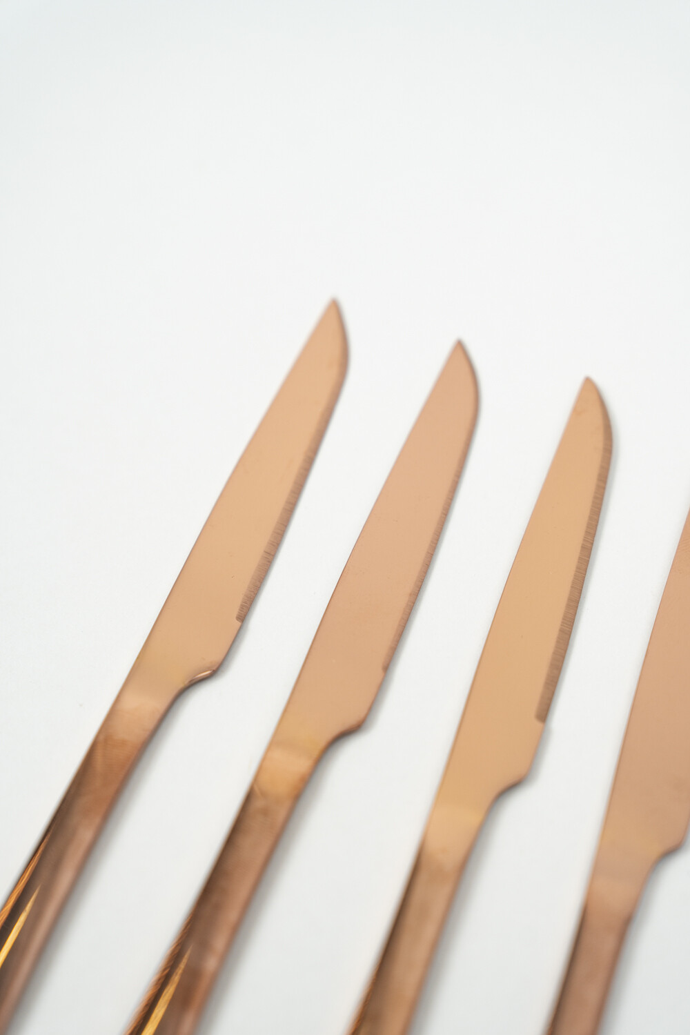 Cuchillo De Postre Asher Set 4 Un. Rose Gold Color Unico