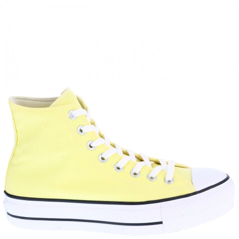 Championes Unisex Converse - All Star Lifte Hi Plataforma Amarillo