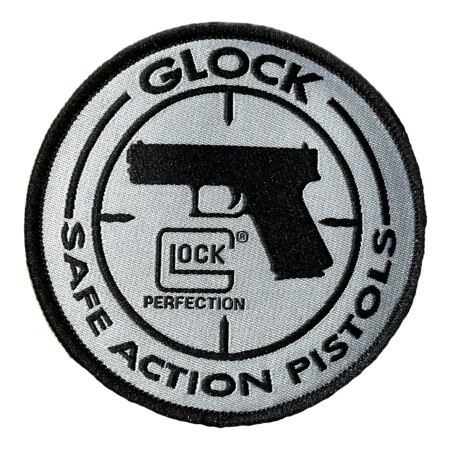 Parche bordado Glock Safe Action Pistols Gris