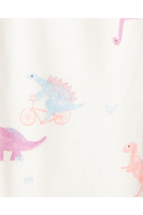 Set dos piezas de algodón, pantalón y body, diseño dinos Sin color