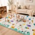 Alfombra Bebé Reversible Plegable Impermeable 200x150cm MNM Blanco 1
