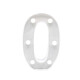 Número Blanco 16cm 0