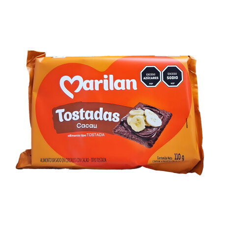 TOSTADAS. MARILAN 110 Grs Cacao Chocolate