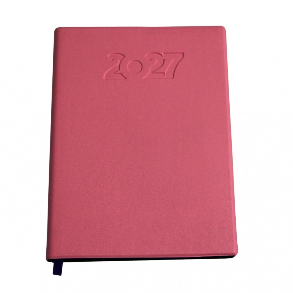 AGENDA ABEZETA 211 CLASICA MEDIUM TAPA FUNDA SEMANA A LA VISTA COLOR ROSADO