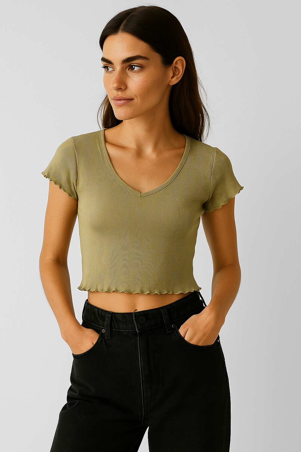 Remera Canar Verde Oliva Claro