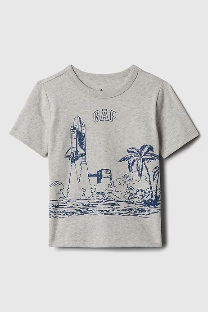 Remera Gràfico Manga Corta Toddler Niño Outer Space