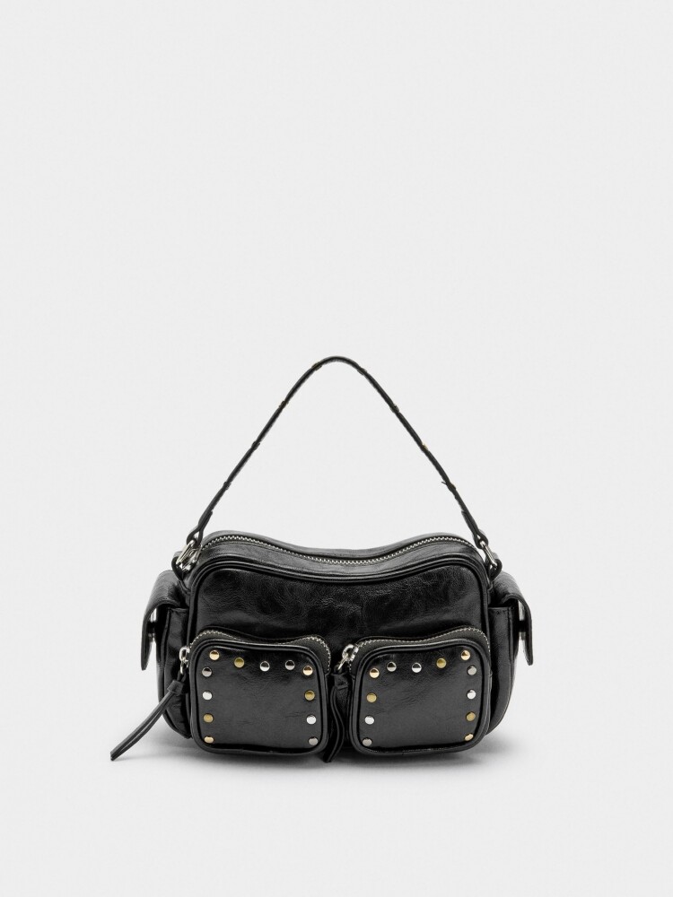 Bolso De Mano Con Tachuelas negro
