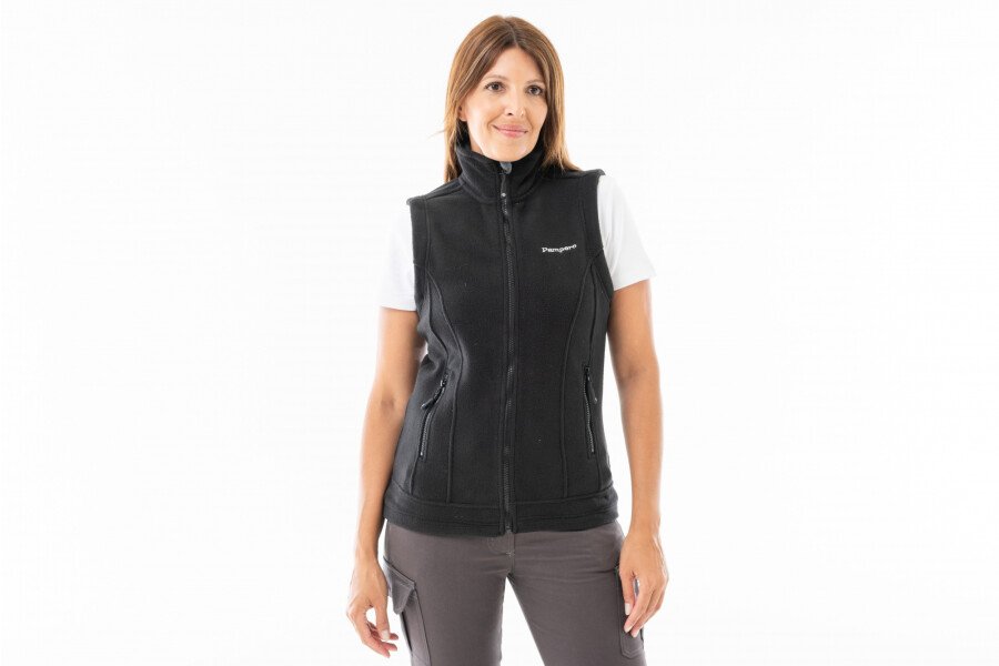 CHALECO POLAR MONTTES MUJER Negro