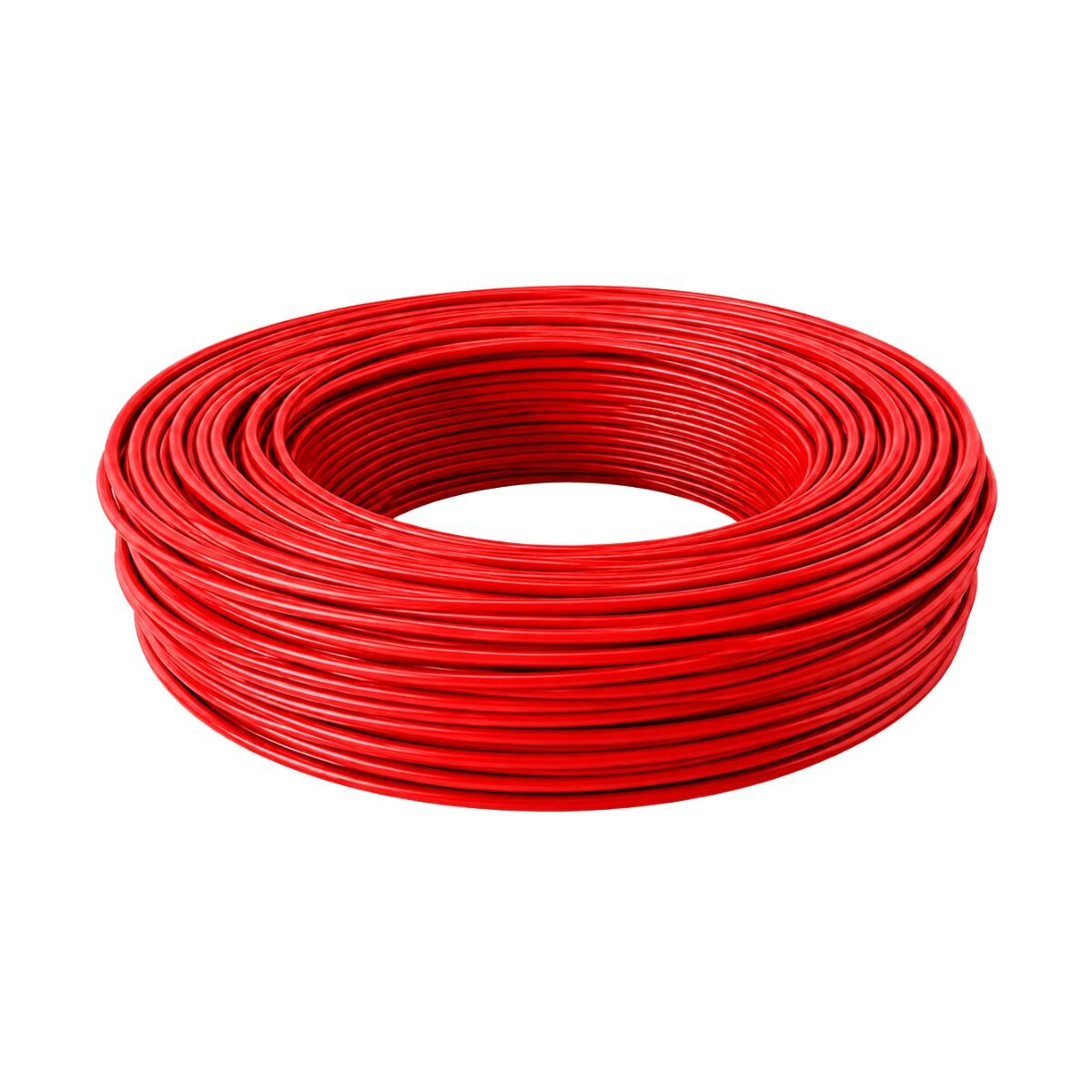 ROLLO CABLE PLASTICO "CF" 4MM X100M Rojo