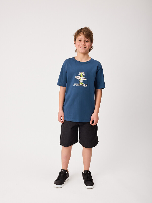 T-SHIRT CAMPODO TEEN RUSTY Azul