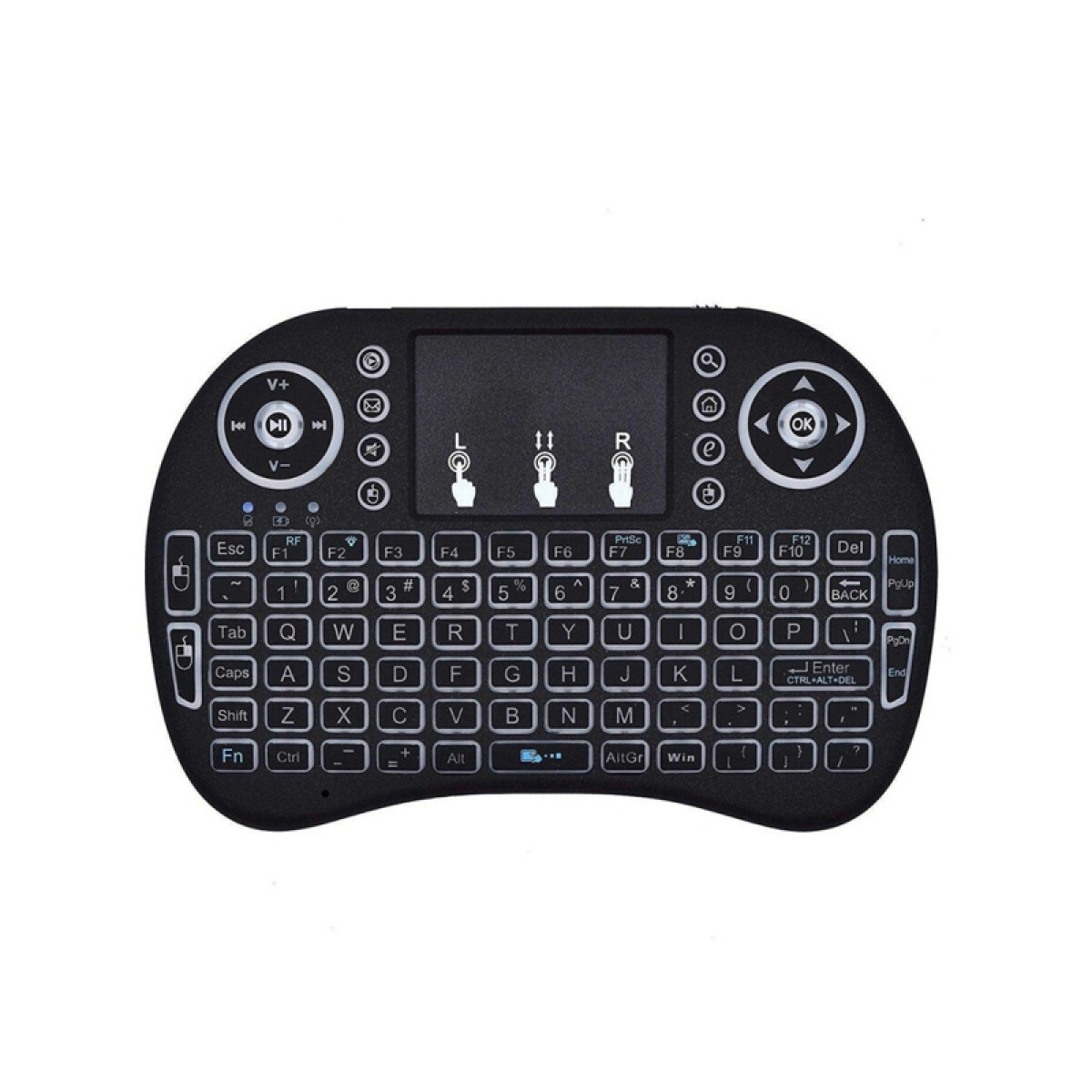 Teclado wireless con luz Ledstar 