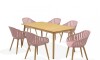 Juego de Jardin 6 sillas y Mesa - Nassau Rosa