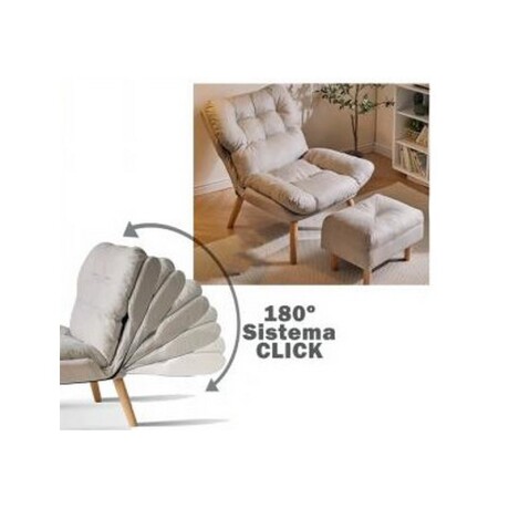 SILLON RECLINABLE CON PUFF SILLON RECLINABLE CON PUFF