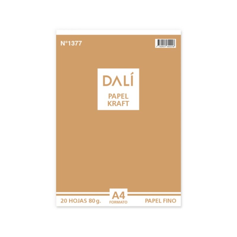 Papel Kraft A4 Dalí #Papel Kraft A4 Dalí
