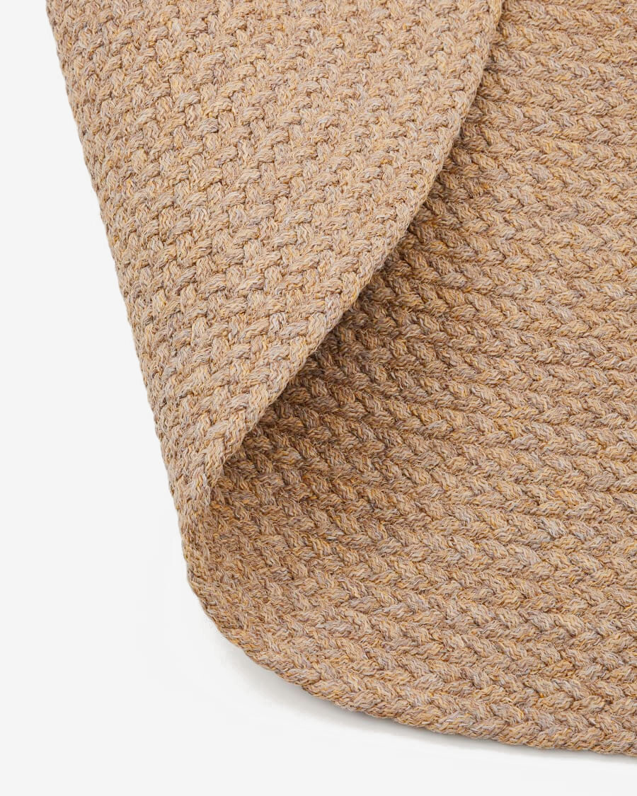 Alfombra Despas en fibras sintéticas beige Ø150 cm beige Ø150 cm