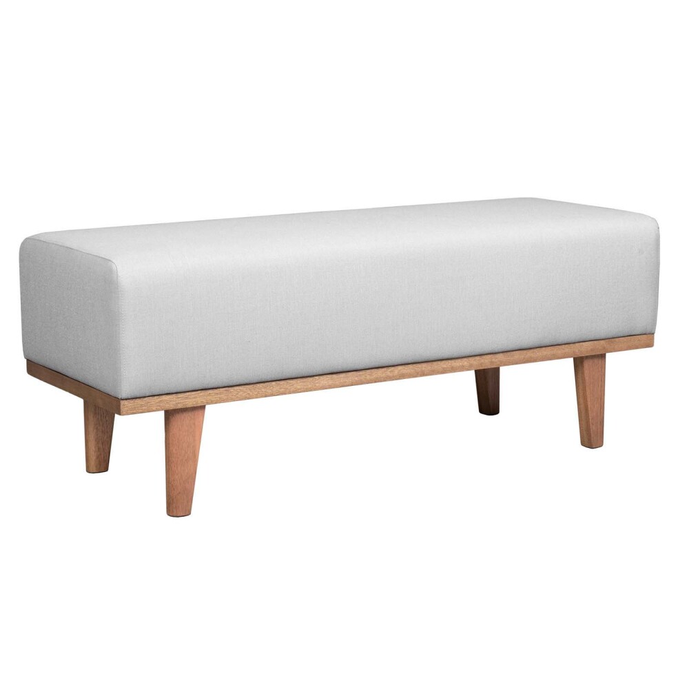 PIE DE CAMA MADERA GRIS BURDEOS