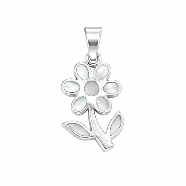 Dije flor - Plata 925 - nacar - CP4878 conpiedra