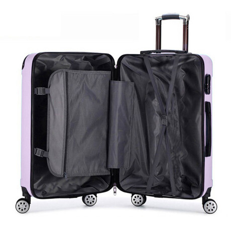 Valija Rígida 24'' Resistente Impermeable 4 Ruedas Violeta