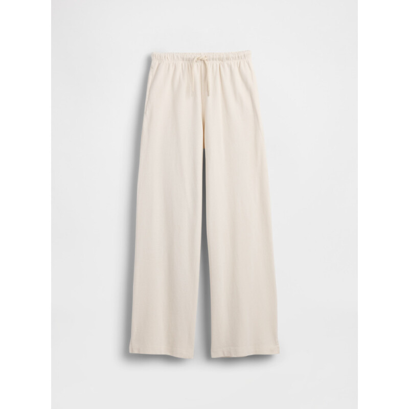 DRAWCORD WIDE LEG PANT IVORY FROST