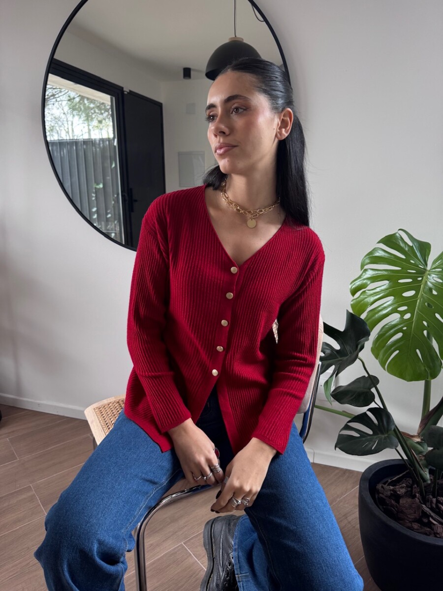 Blusa Marina - bordó 