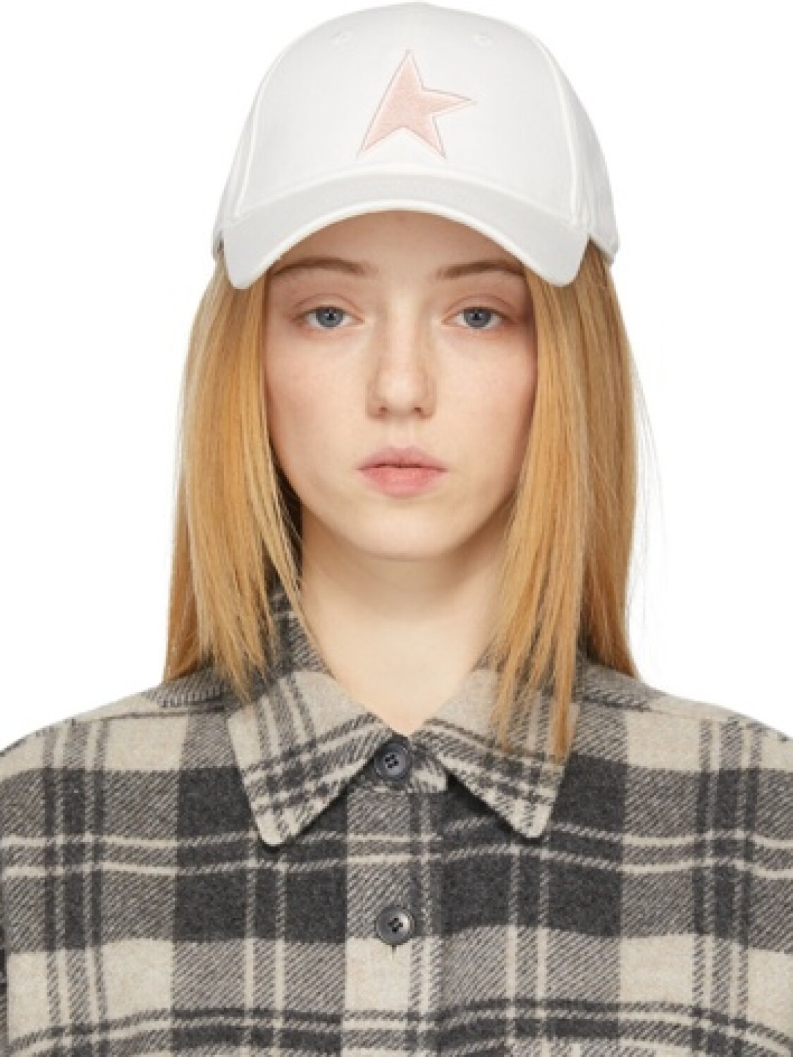 Golden Goose-Gorro con visera, Demos Blanco