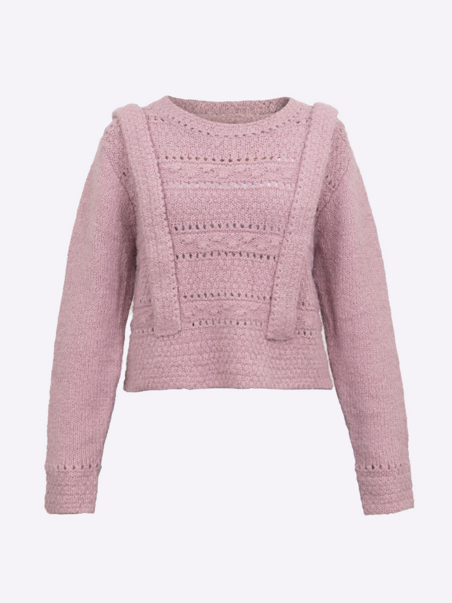 Sweater con estructuras - lila 