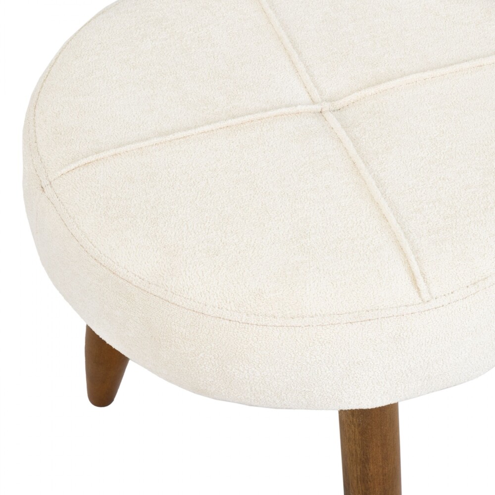 BUTACA Moderna + Puff Havana Tapizada Beige