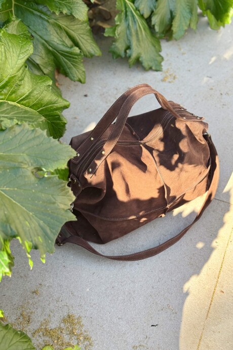 Bolso Rodeo Chocolate Gamuza